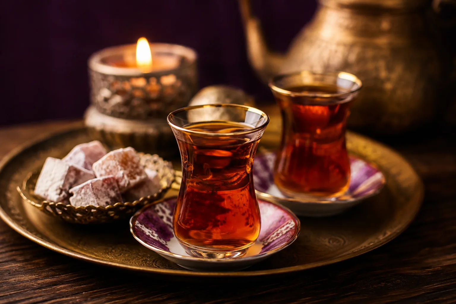 Karşılama çayı servisi — Lila Spa, Taksim misafirlerine hizmet veren salon